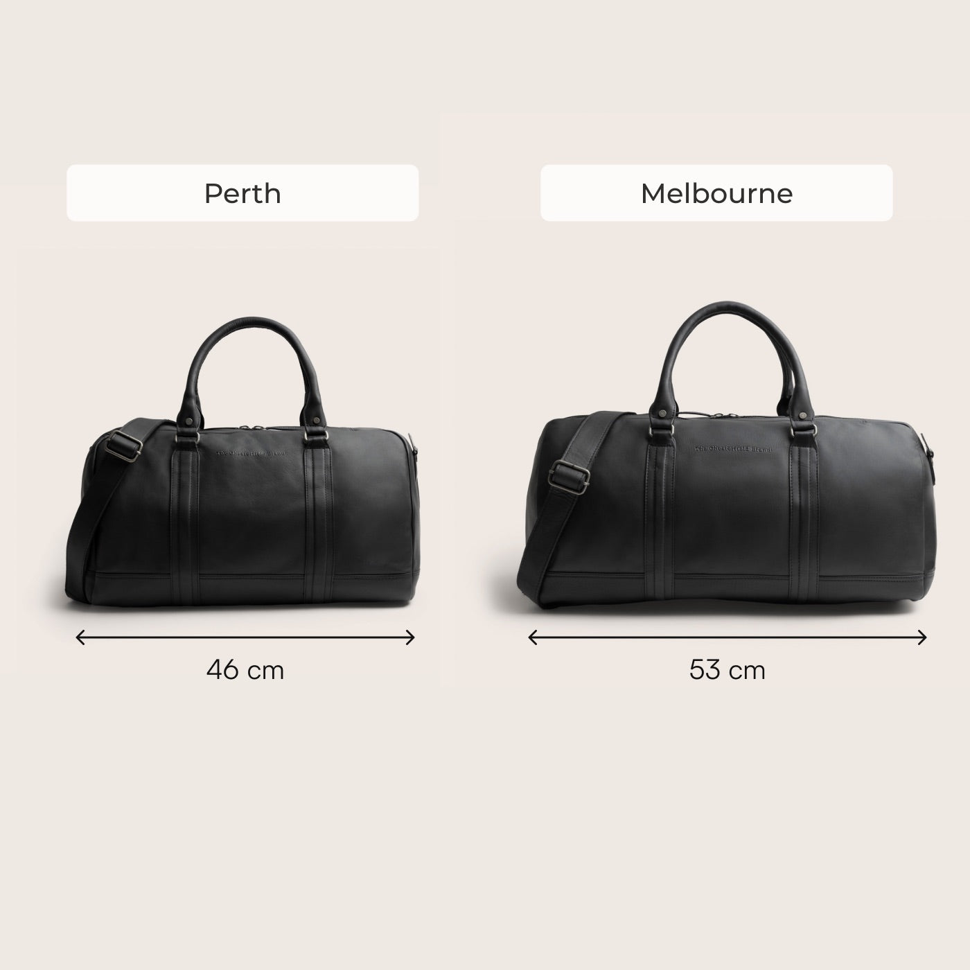 Sac Week-end en Cuir Noir Melbourne
