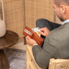 Leder Portemonnaie Cognac Positano