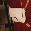 Leder Umhängetasche Beige Primrose