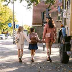 Sac Bandoulière en Cuir Rose Vintage Primrose