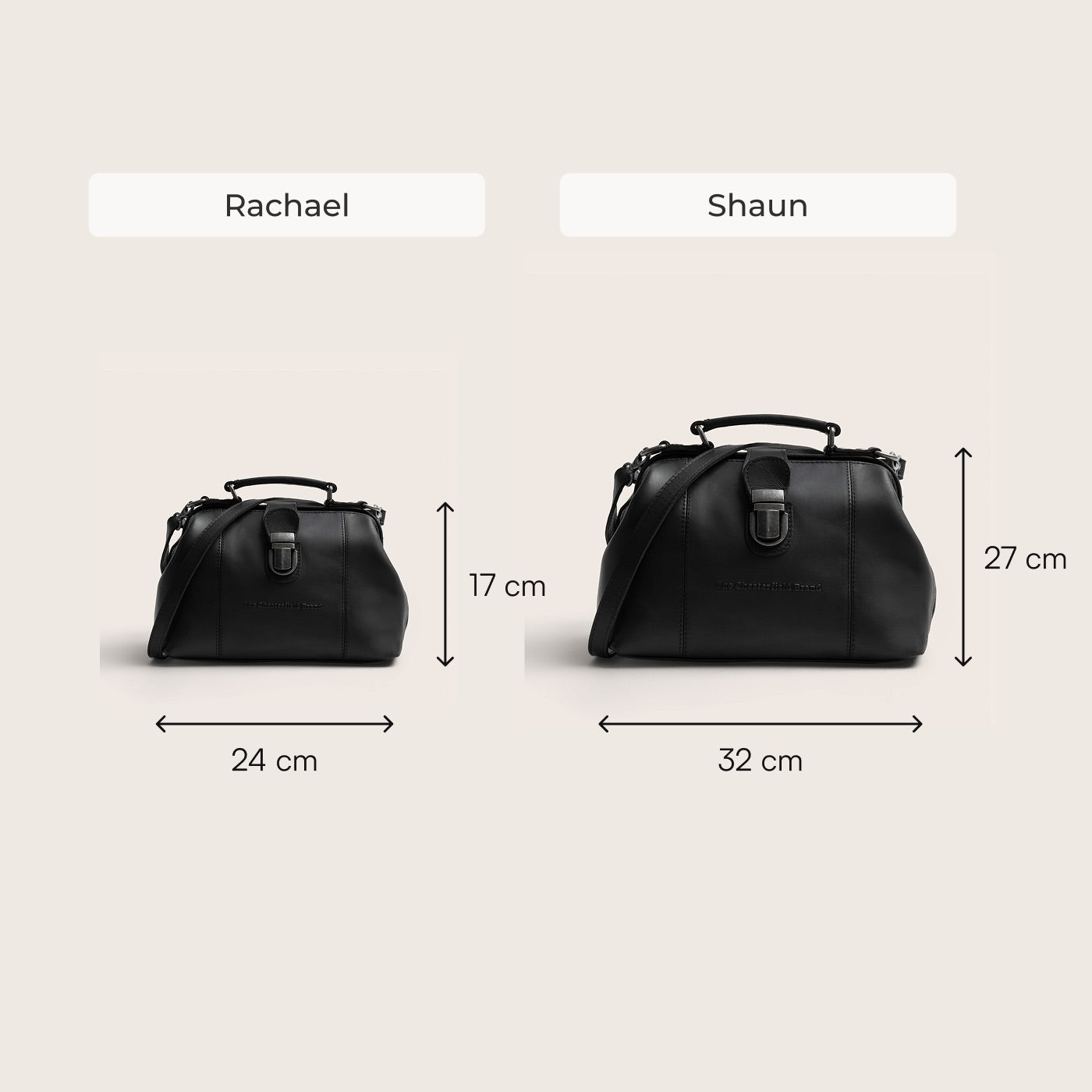 Leren Handtas Zwart Shaun