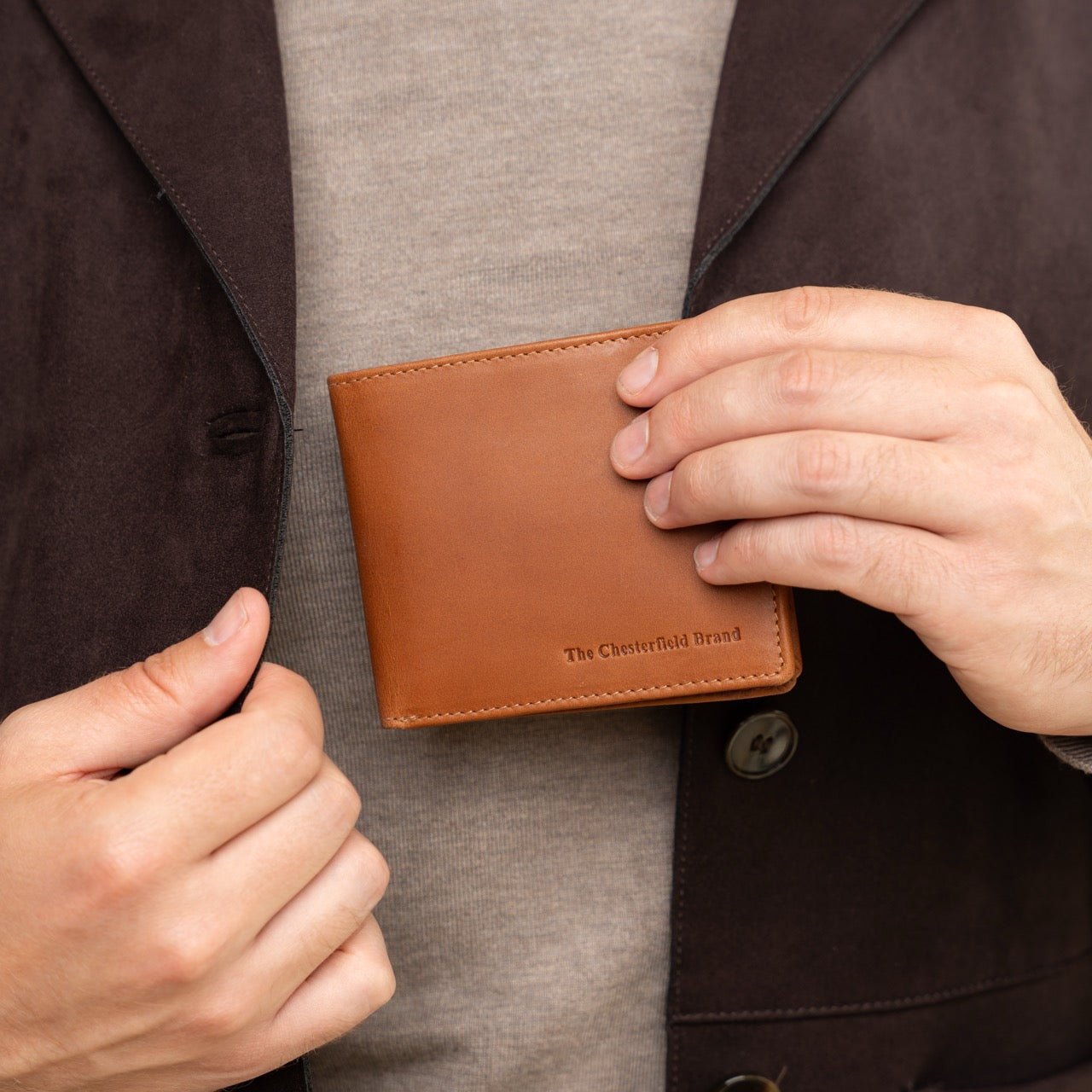 Leren Portemonnee Cognac Ralph 