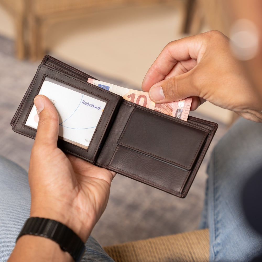 Leather Wallet Brown Ralph