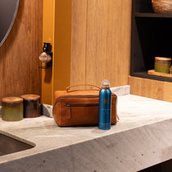 Leren Toilettas Cognac Elmia