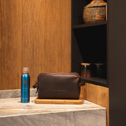 Leren Toilettas Bruin Stacey