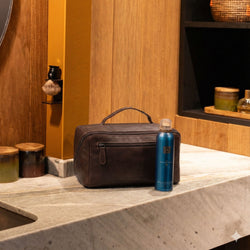 Leren Toilettas Bruin Trevia