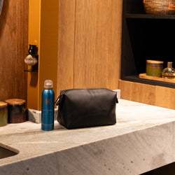 Leren Toilettas Zwart Westport