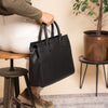 Leather Shoulder Bag Black Rivera