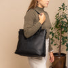 Leren Shopper Zwart Rome