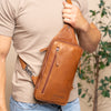 Sacoche Holster en Cuir Cognac Rotterdam