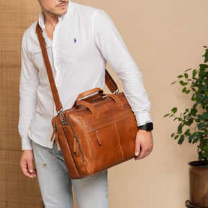 Leder Laptop Umhängetaschen