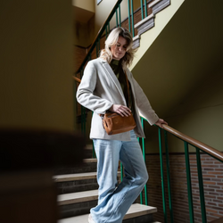 Leder Umhängetasche Cognac Samui