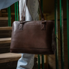 Leren Schoudertas Bruin Selvino