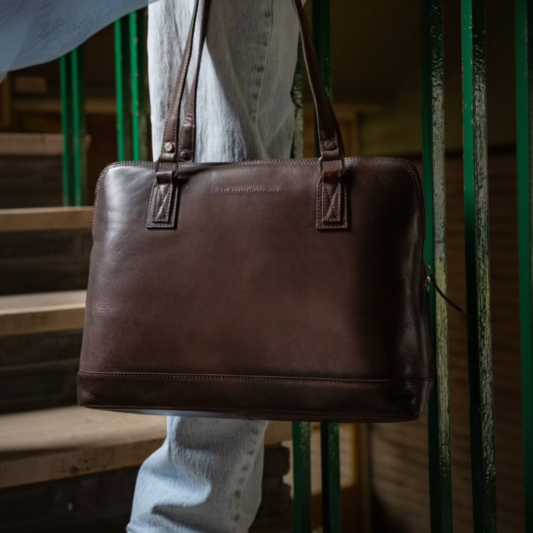 Leren Schoudertas Bruin Selvino