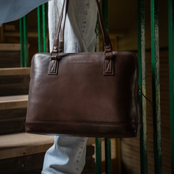 Leder Umhängetasche Braun Selvino