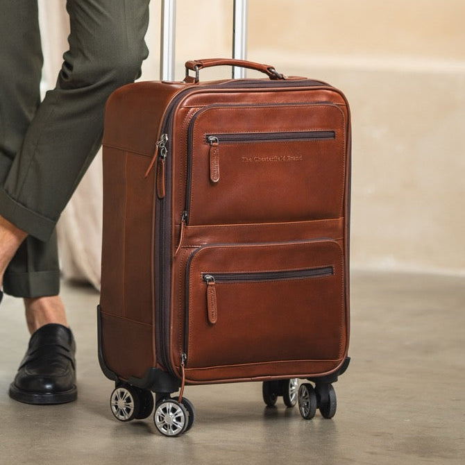 Leder Trolley Cognac San Marino