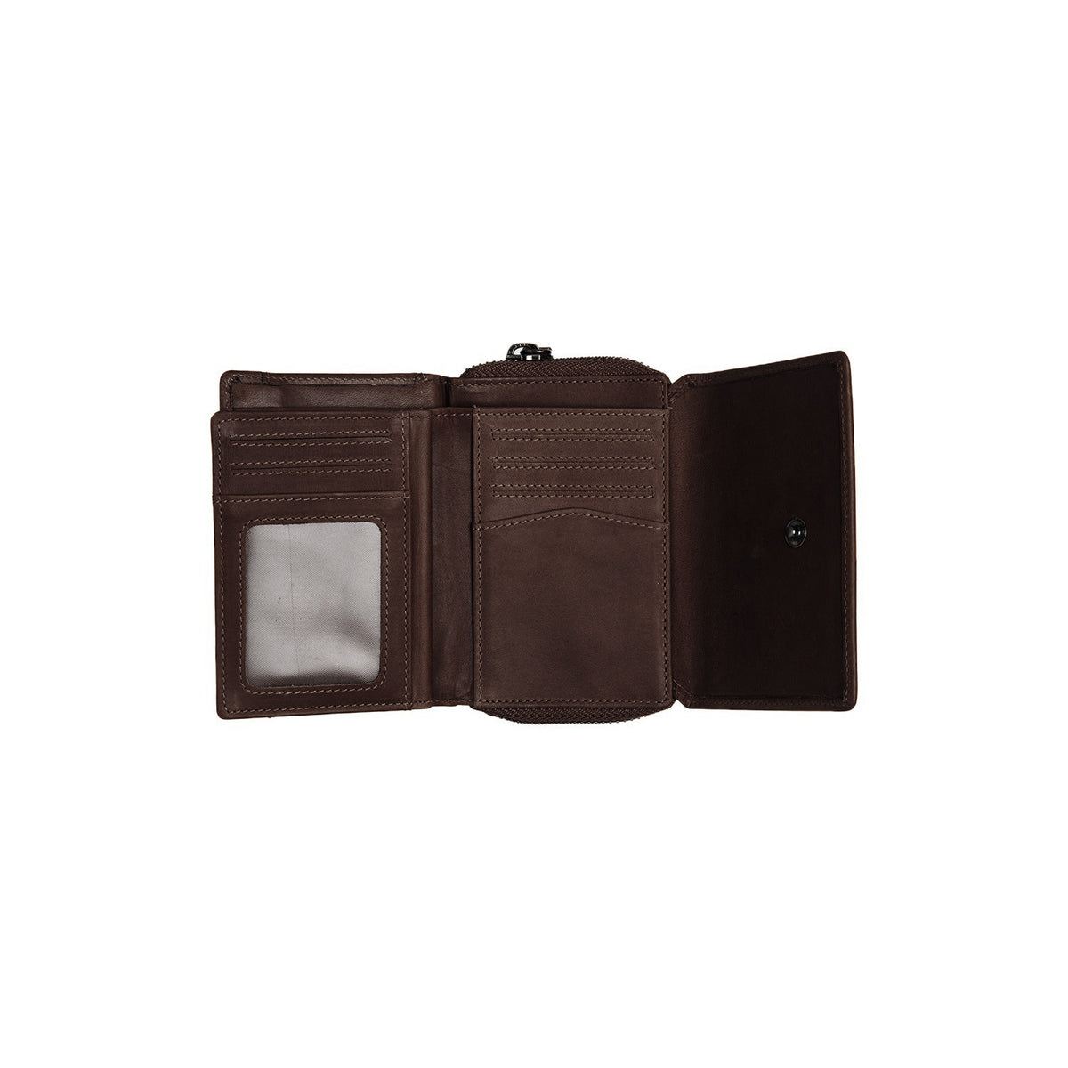 Portefeuille en Cuir Marron Sorraia