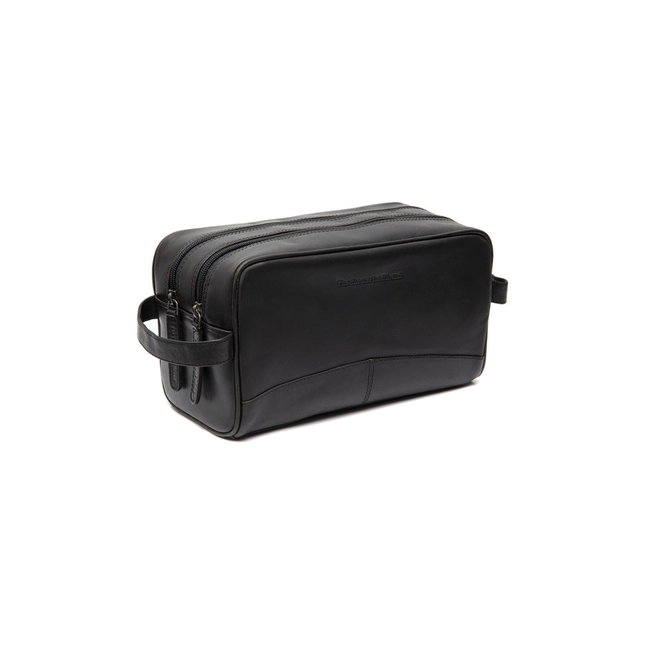 Trousse De Toilette Vintage Homme - Cuir Noir - Fabriquée En France - Jamais Utilisée
