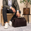 Leather Travel Bag Brown Texel