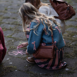 Sac Bandoulière en Cuir Cognac Tovelove