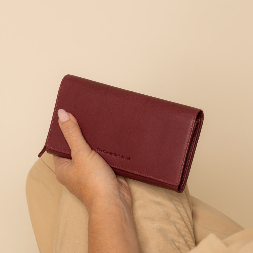 Leather Wallet Berry Valetta