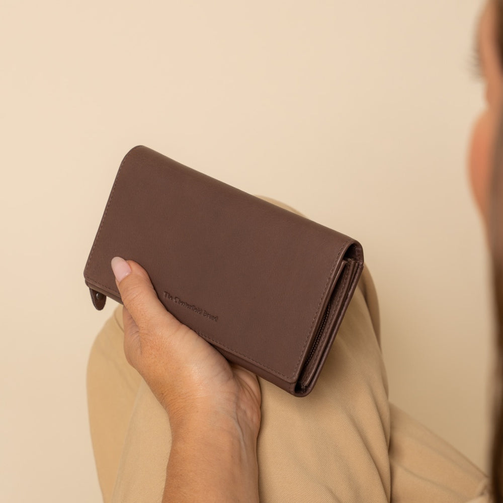 Leather Wallet Dark Taupe Valetta