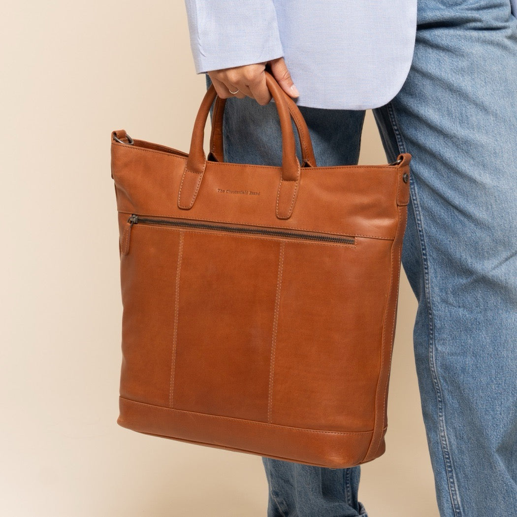 Leren Shopper Cognac Westbrook