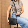 Leather Shoulder Bag Black Westmere