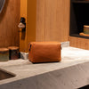 Leren Toilettas Cognac Westport
