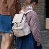 Leather Backpack Beige Westwick
