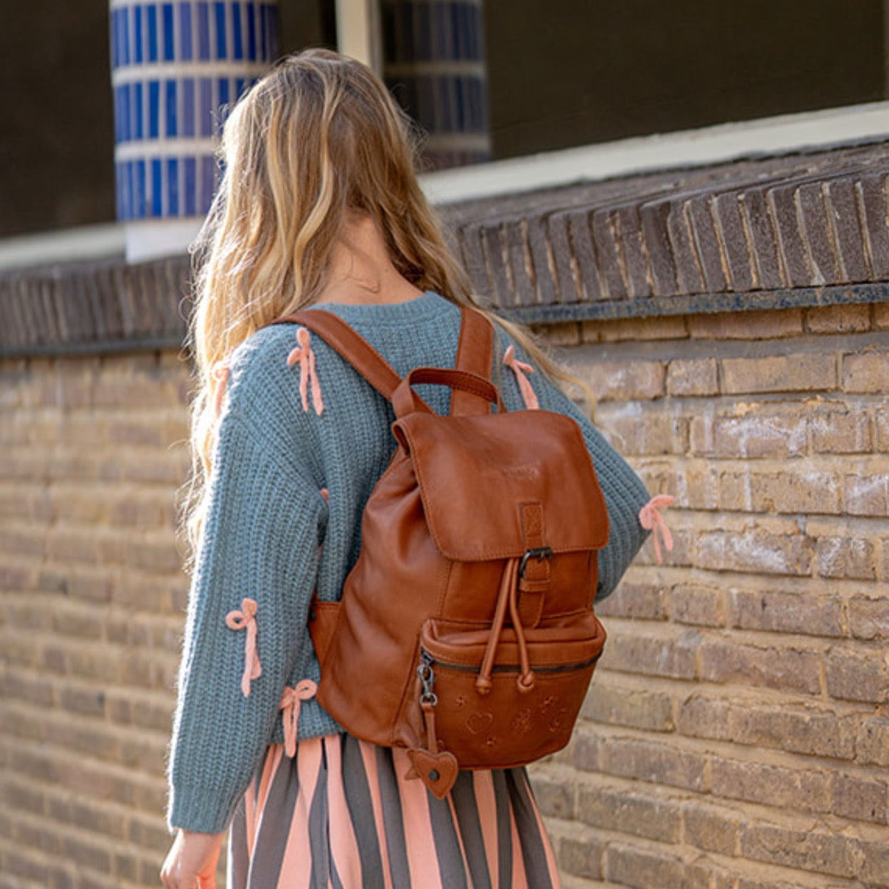 Leder Rucksack Cognac Westwick