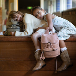 Sac à Dos en Cuir Rose Vintage Westwick