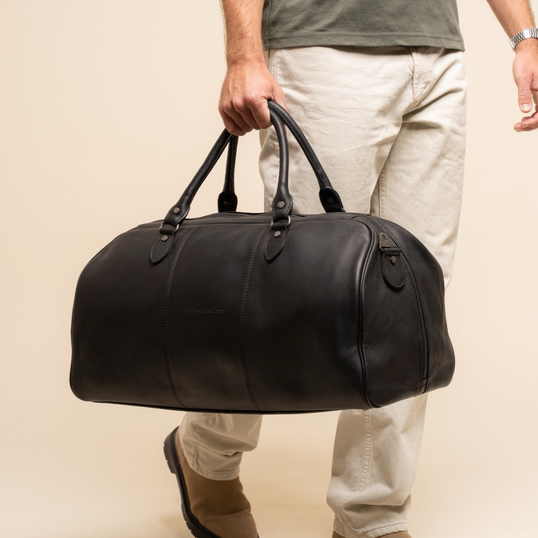 Leder Weekender Schwarz William-II