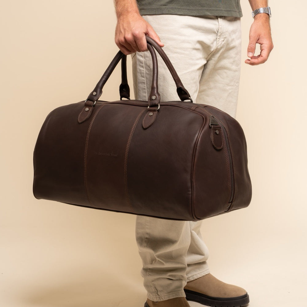 Sac Week-end en Cuir Marron William-II