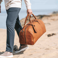 Sac de Voyage en Cuir Cognac William