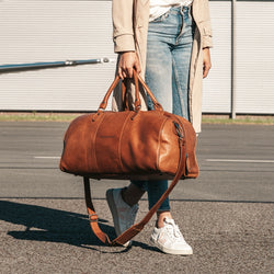Sac de Voyage en Cuir Cognac William