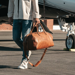 Sac de Voyage en Cuir Cognac William