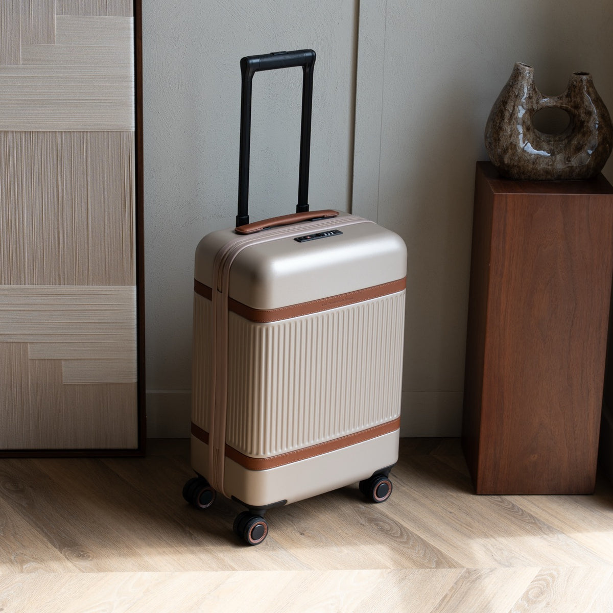 Hand Luggage Suitcase Champagne Zuna