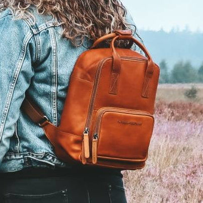 Leather Backpack Cognac Bellary