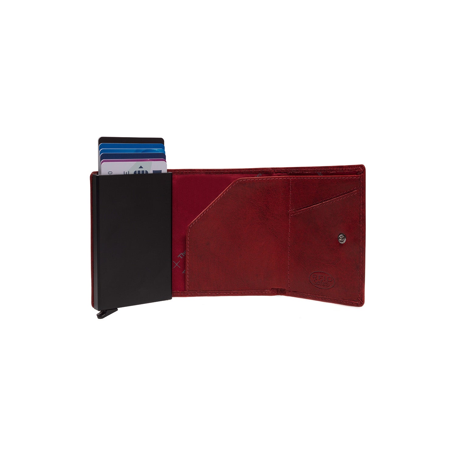 Leather Wallet Red Paris