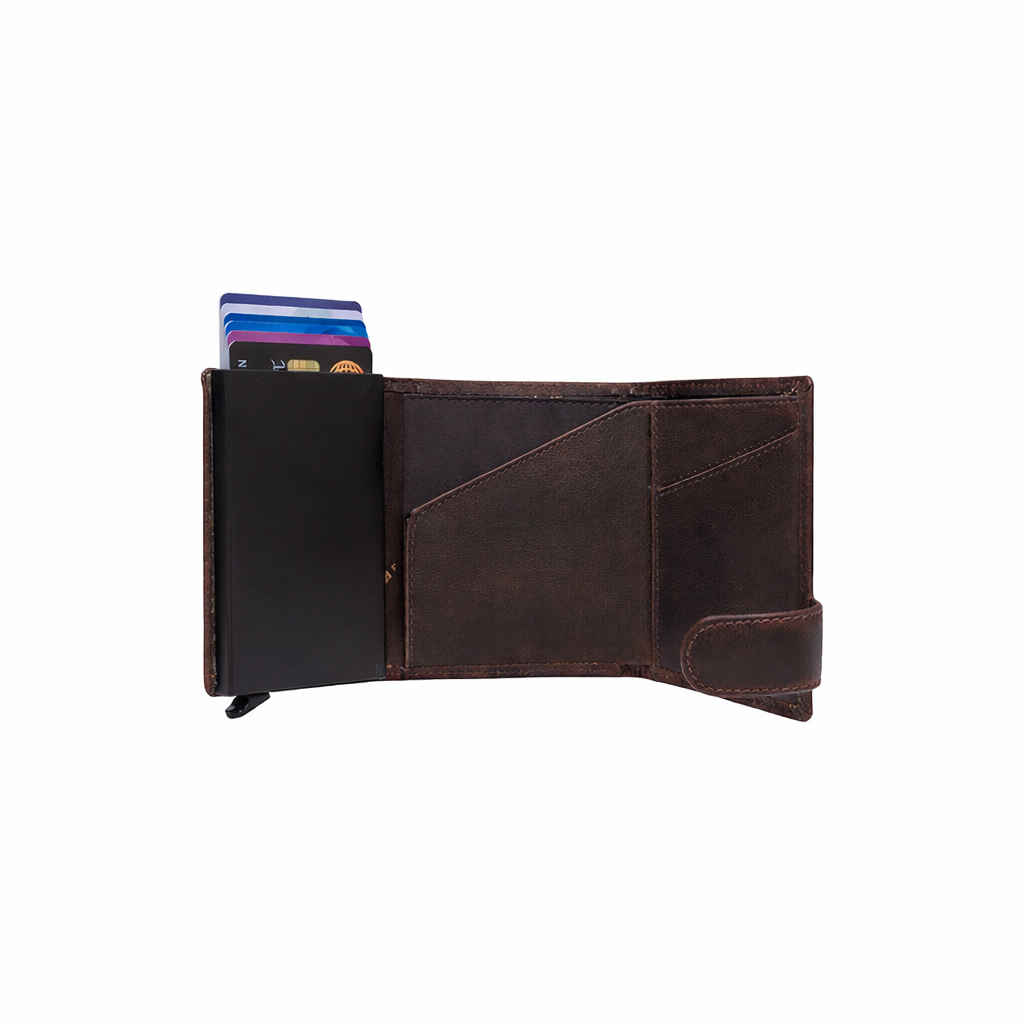Leather Wallet Brown Portland