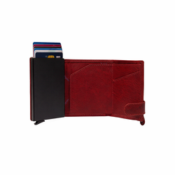 Leather Wallet Red Portland
