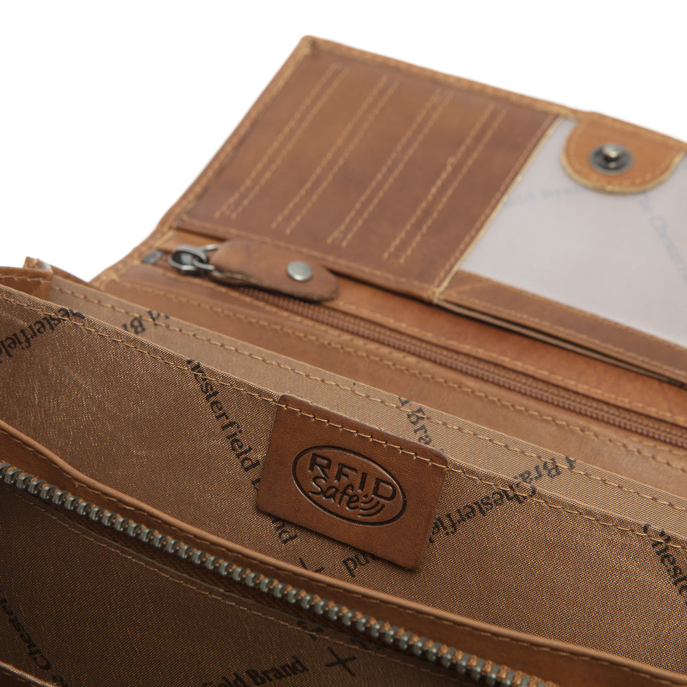 Leather Wallet Cognac Mirthe