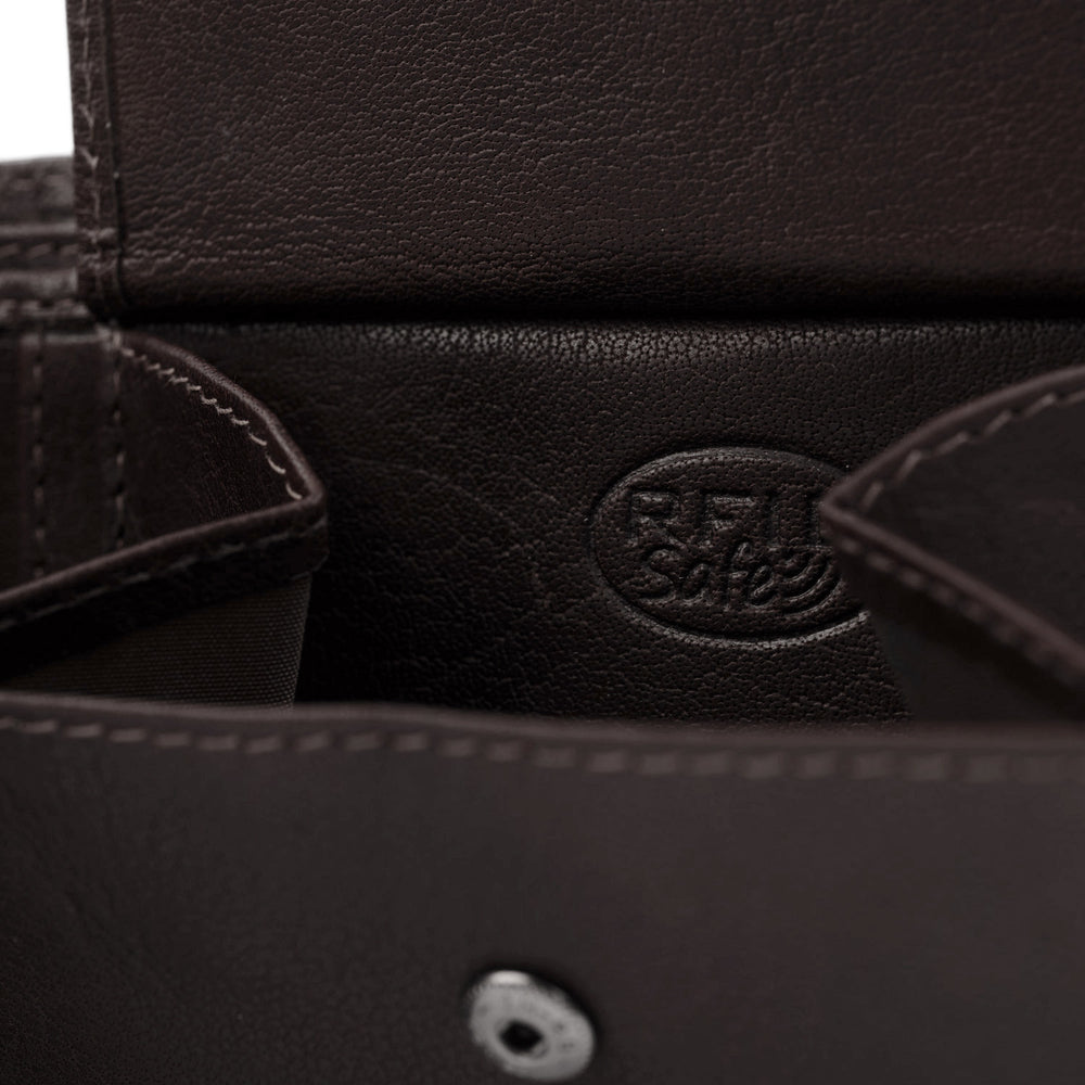 Leather Wallet Brown Harlem