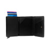 Leather Card Holder Black Palma