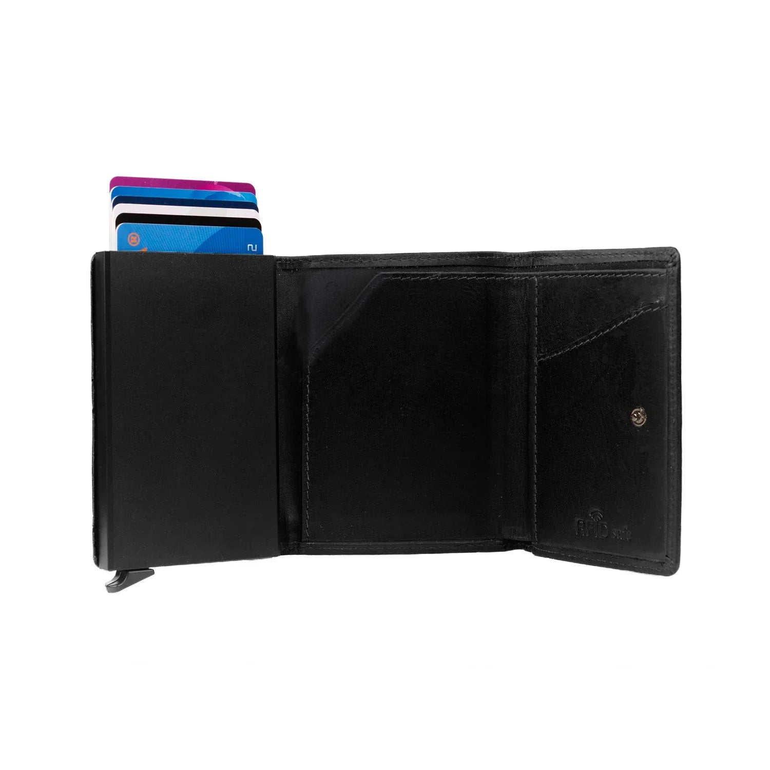 Leather Card Holder Black Palma