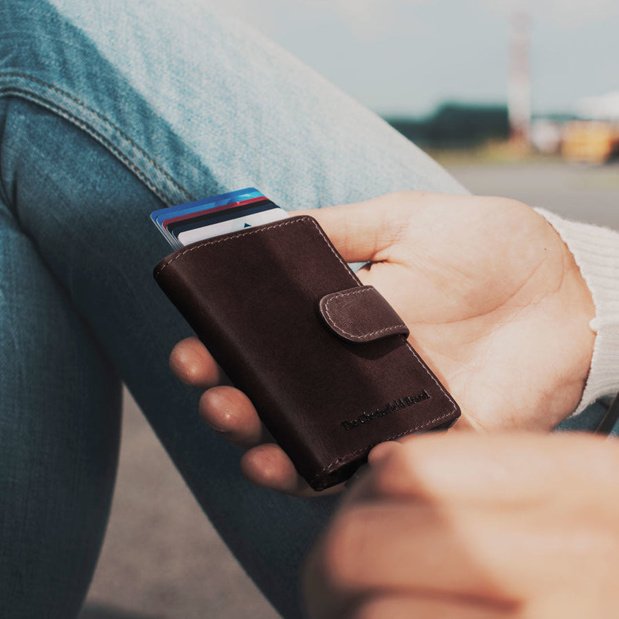 Leather Wallet Brown Loughton