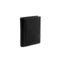 Portefeuille en Cuir Noir Ethel