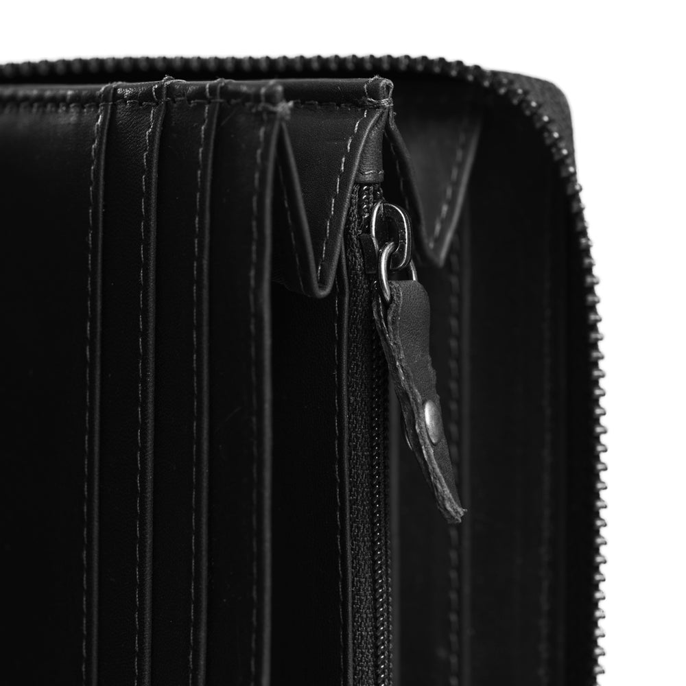 Leather Wallet Black Halle