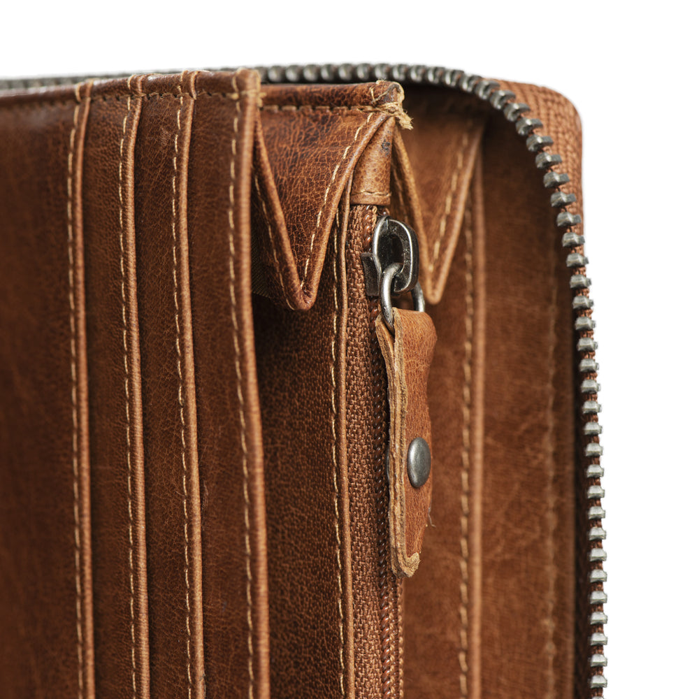 Leather Wallet Cognac Havana